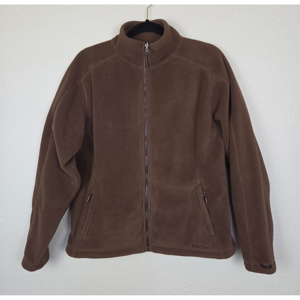 Marmot Women's Brown Polartec Fleece Full Zip Up XL Jacket Gorpcore Outdoors XL